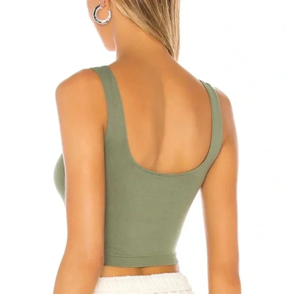 Free People Scoop Neck Crop Top